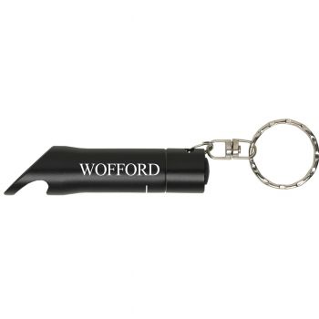 Keychain Bottle Opener & Flashlight - Wofford Terriers