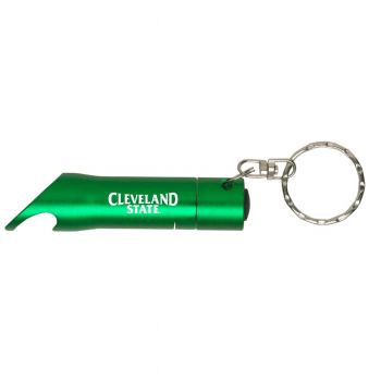 Keychain Bottle Opener & Flashlight - Cleveland State Vikings