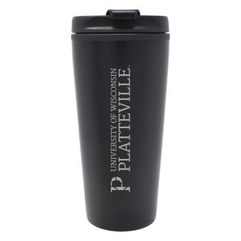 16 oz Insulated Tumbler with Lid - Wisconsin-Platteville Pioneers