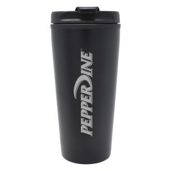 16 oz Insulated Tumbler with Lid - Pepperdine Waves