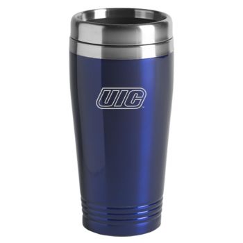 16 oz Stainless Steel Insulated Tumbler - UIC Flames