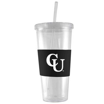 24 oz. Acrylic Tumbler with Silicone Sleeve - Campbell Fighting Camels