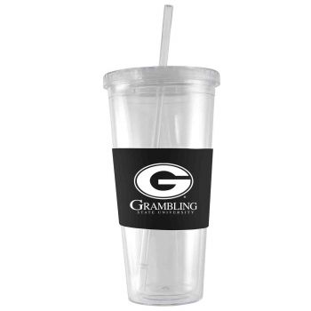 24 oz. Acrylic Tumbler with Silicone Sleeve - Grambling State Tigers