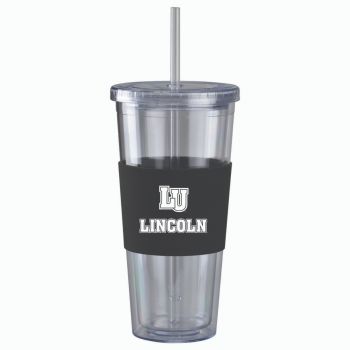 24 oz. Acrylic Tumbler with Silicone Sleeve - Lincoln University Tigers