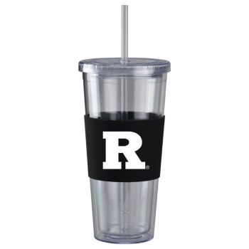 24 oz. Acrylic Tumbler with Silicone Sleeve - Rutgers Knights