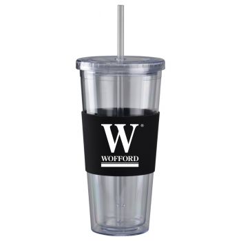 24 oz. Acrylic Tumbler with Silicone Sleeve - Wofford Terriers