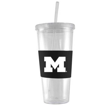 24 oz. Acrylic Tumbler with Silicone Sleeve - Michigan Wolverines