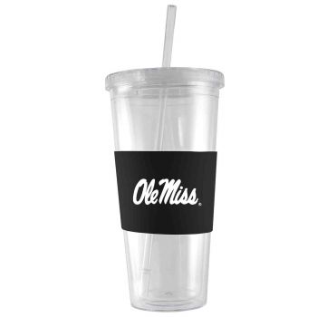 24 oz. Acrylic Tumbler with Silicone Sleeve - Ole Miss Rebels