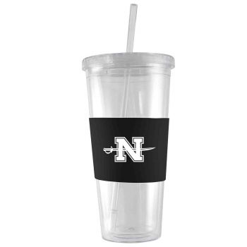 24 oz. Acrylic Tumbler with Silicone Sleeve - Nicholls State Colonials