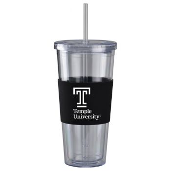 24 oz. Acrylic Tumbler with Silicone Sleeve - Temple Owls