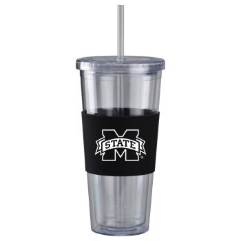24 oz. Acrylic Tumbler with Silicone Sleeve - MSVU Delta Devils