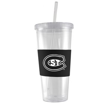 24 oz. Acrylic Tumbler with Silicone Sleeve - St. Cloud State Huskies