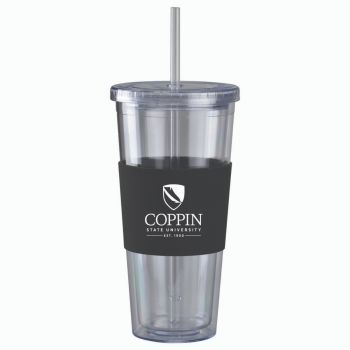 24 oz. Acrylic Tumbler with Silicone Sleeve - Coppin State Eagles