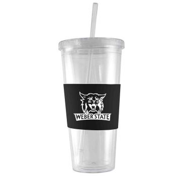 24 oz. Acrylic Tumbler with Silicone Sleeve - Weber State Wildcats