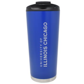 16 oz Vacuum Insulated Tumbler with Lid - UIC Flames