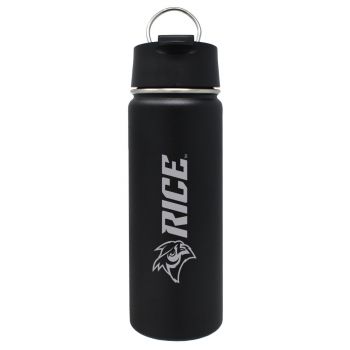 20 oz Vacuum Insulated Tumbler with Handle  - Rice Owls
