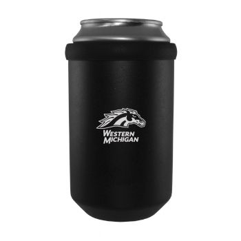 Stainless Steel Can Cooler - Western Michigan Broncos