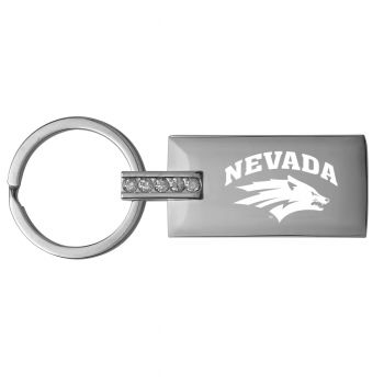 Jeweled Keychain Fob - Nevada Wolf Pack
