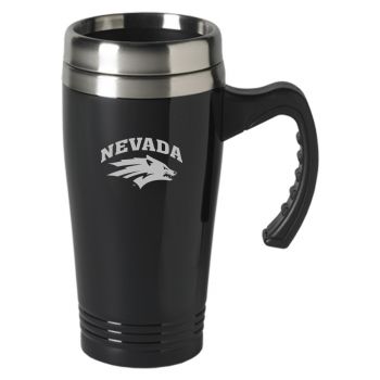 16 oz Stainless Steel Coffee Mug with handle - Nevada Wolf Pack